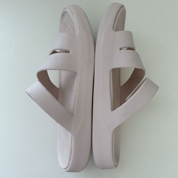 CROCS Getaway Strappy Womens Sandals Slides Pink Womens Size 9 Slip On - Picture 6 of 9